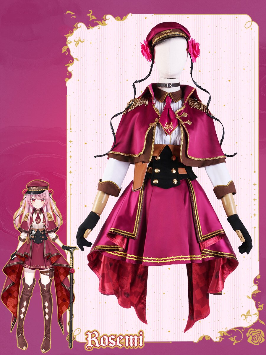 COSMART Vtuber Nijisanji Rosemi Lovelock ڽ ǻ м  巹 ҷ īϹ Ƽ ұ Ƿ XS-XL
